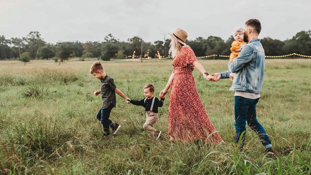 Família aproveitando momentos juntos